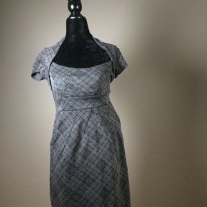 Medium Sleeveless gray Plaid Dynamite dress